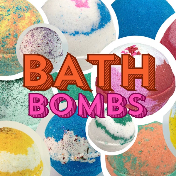 Bombes de bain naturelles de 4,5 oz - parfaites comme cadeau de Noël et pour un coffret cadeau de bombes de bain, un coffret cadeau de soins personnels, des bombes de bain pour enfants, hommes et femmes