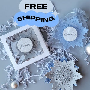 Ensemble cadeau steamers douche, bombe de douche eucalyptus et support, coffret cadeau de Noël personnalisé, bas de Noël, coffret cadeau relaxation soins personnels