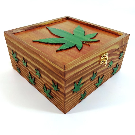 smoke box for tobacco Smoking Easy to use door latch Crafthouse Smoke Box With Gun,