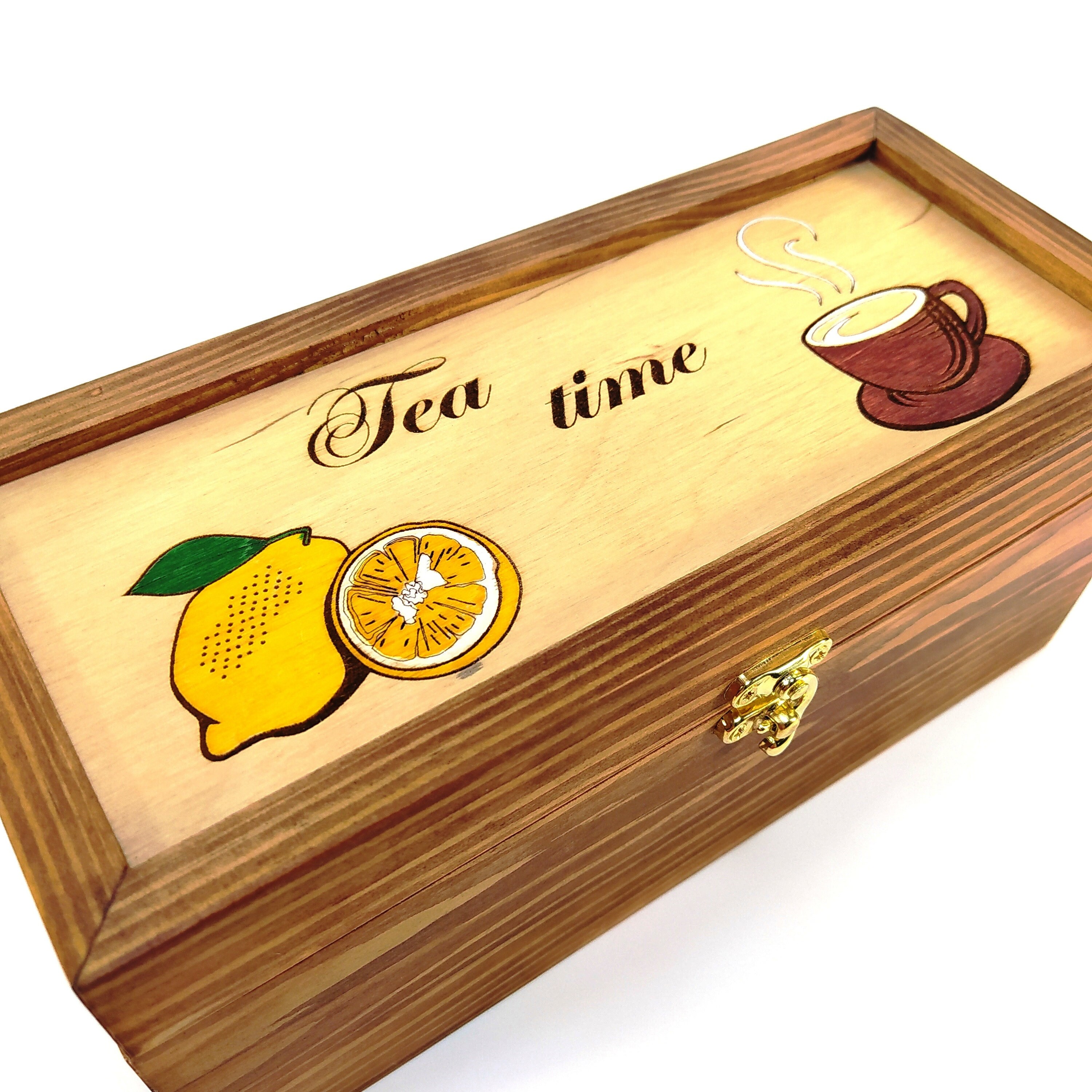 Wooden Engraved Tea Box Can Be a Nice Christmas Gift. Tea | Etsy