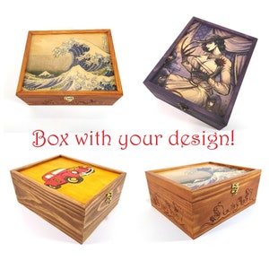 Personalized box with your design, Photo box, Box with a picture you like, personalized gift