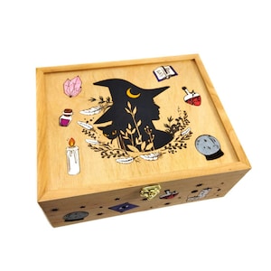 Magic box. Personalized witch box. Little Witch's Secrets Box. Gift for her. Gift for witch. Tea box