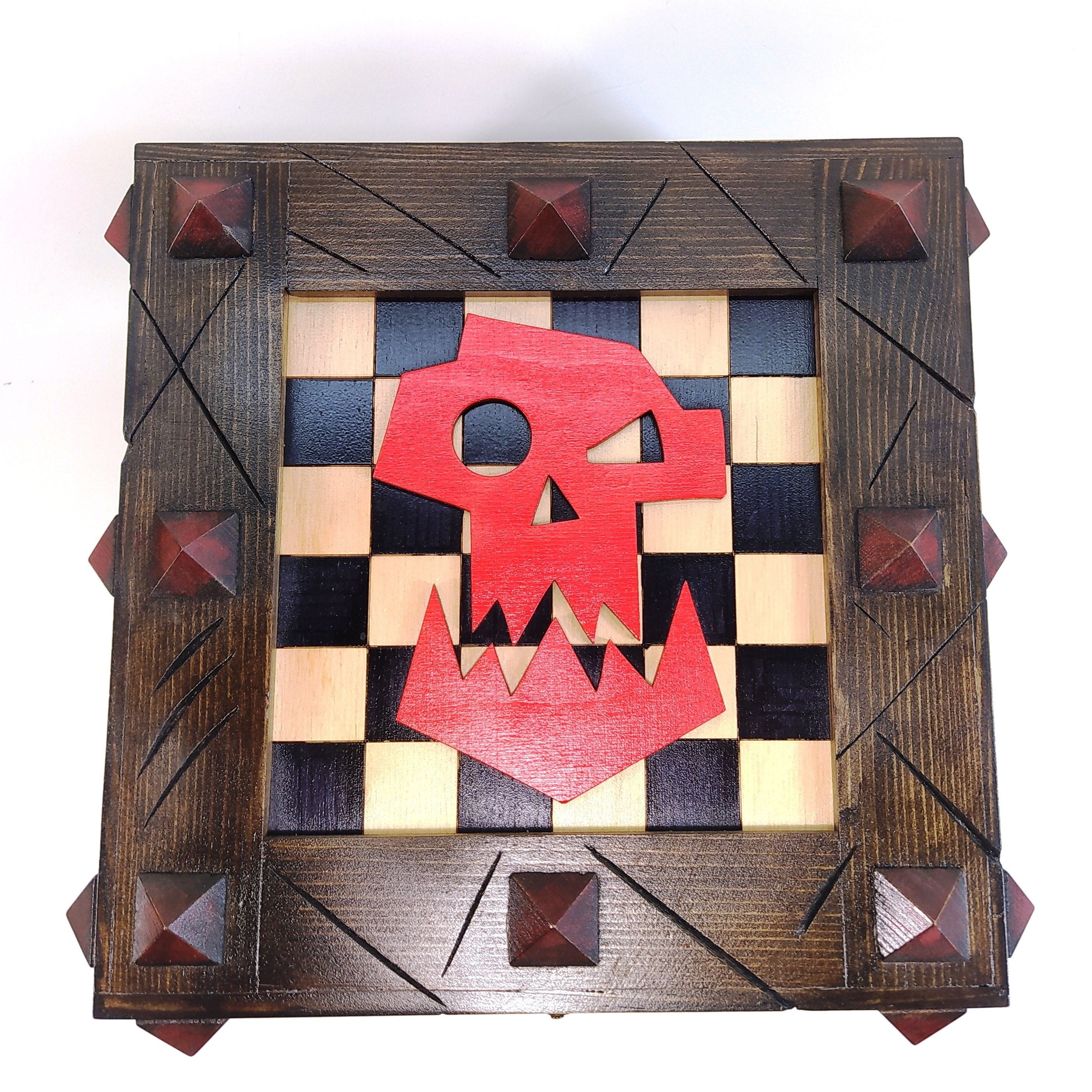 Деревянная игровая коробка. Орк. Символ. Может быть приятно. - Etsy UK