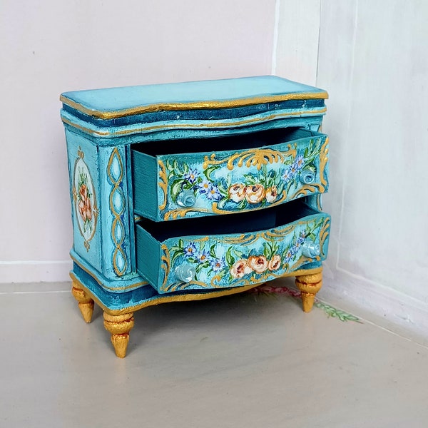 Hand craft. Dining chest of drawers for the dollhouse.