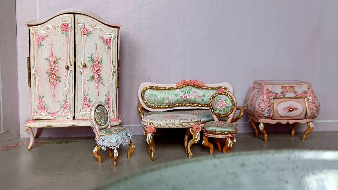 Hand Craft.a Set of Rococo Furniture .dollhouse - Etsy