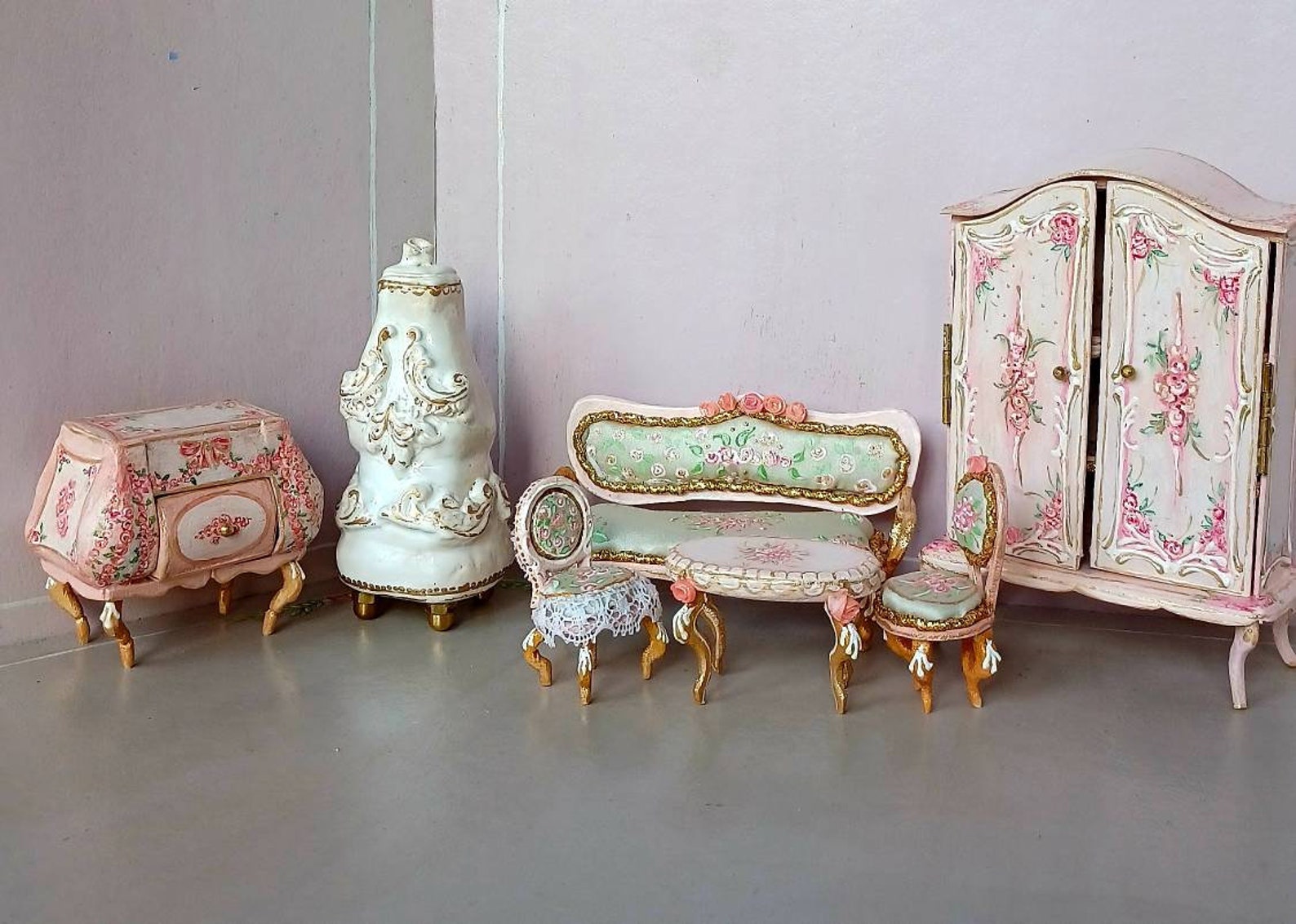 Hand Craft.ceramic Rococo Oven - Etsy