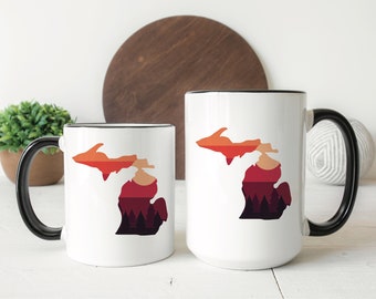 Michigan Home Is Where The Heart Is Coffee Mug Or Coffee Cup /> Michigan Gift Mug