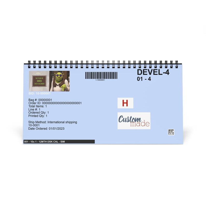 2023 Shrek Calendar Desk Calendar Meme Calendar 2023 Funny Etsy