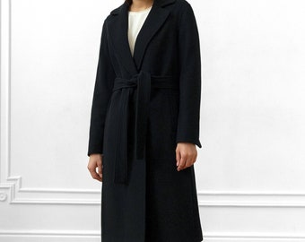 long black wool coat