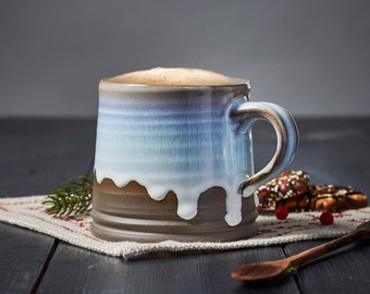 Tasha Medium Pottery Mug, Coffee and Tea Mug, Ceramic Mug for Christmas Gift