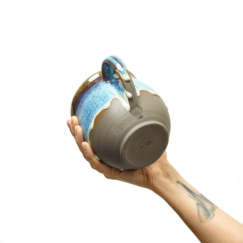 Moll X Große Keramik Tasse, Steinzeug Kaffeetasse, Keramik Teetasse Bild 3