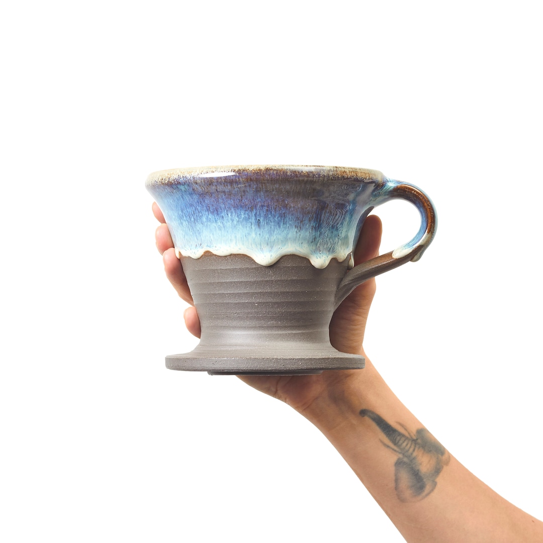 Stoneware Coffee Dripper, Potterymade Coffee Pour Over, Coffee Maker Etsy