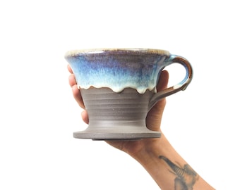 Stoneware Coffee Dripper, Potterymade Coffee Pour Over, Coffee Maker