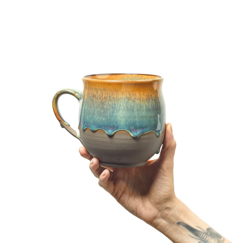 Moll X Große Keramik Tasse, Steinzeug Kaffeetasse, Keramik Teetasse Hazel Brown