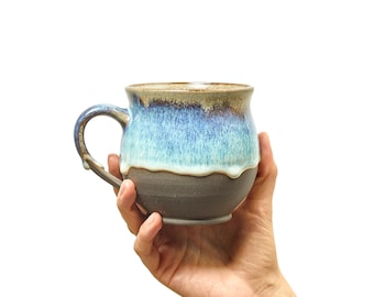 Moll Large Pottery Mug, Stoneware Coffee Mug, Ceramic Tea Mug, Tea Mug
