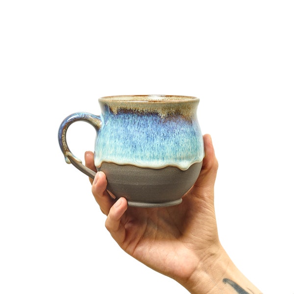 Taza de cerámica grande Moll, taza de café de gres, taza de té de cerámica, taza de té