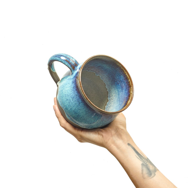 Moll X Große Keramik Tasse, Steinzeug Kaffeetasse, Keramik Teetasse Bild 2