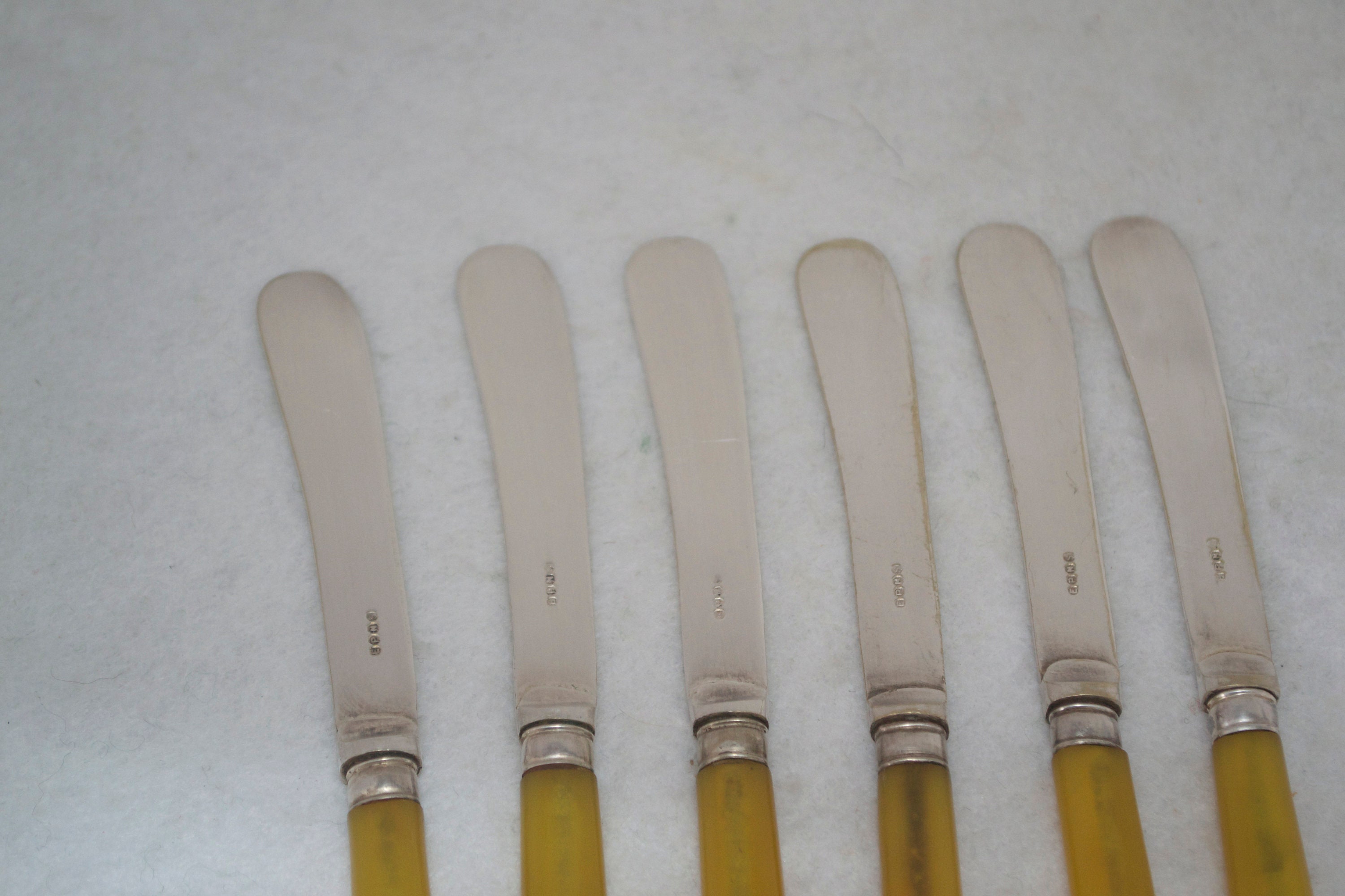 6 Antique Butter Knives Cutlery EPNS Boxed Set with Unusual Etsy