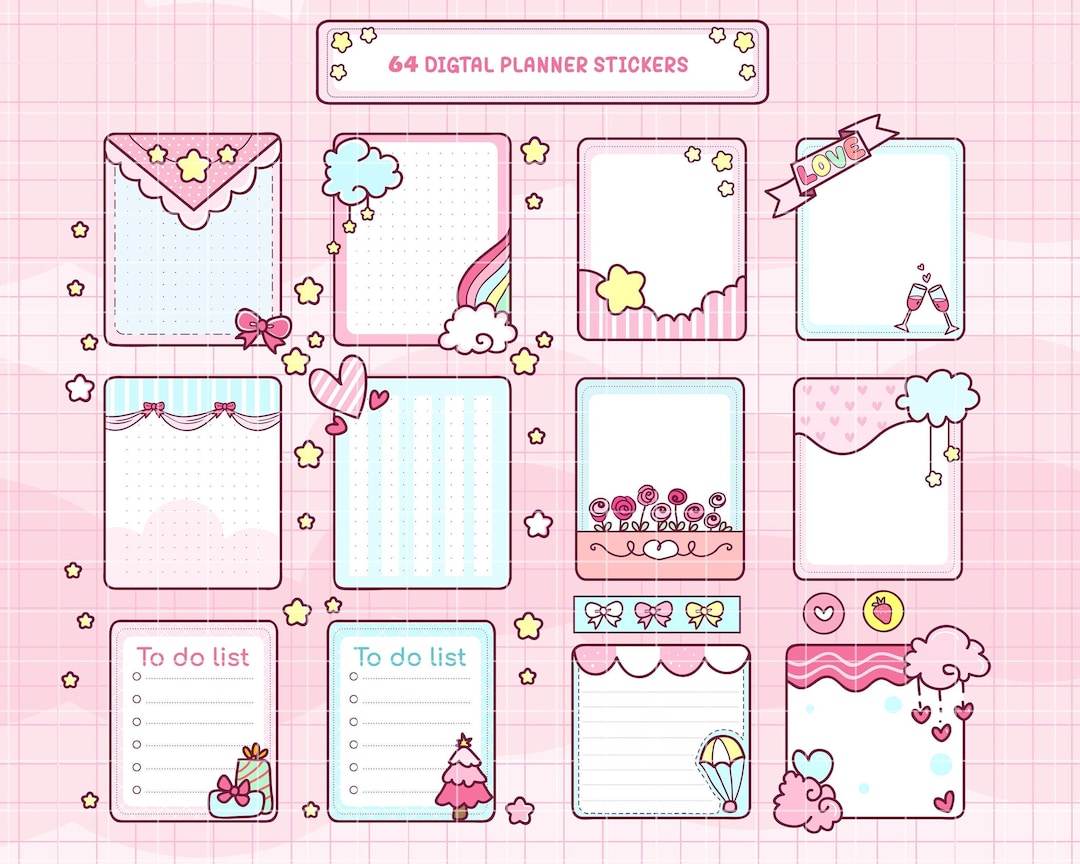 Kawaii Digital Planner Stickers for Goodnotes Planner/ Goodnotes ...
