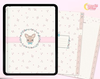Kawaii Digital Notepaper Templates | Student Notepaper | Notetaking Templates | for GoodNotes, Noteshelf, Notability