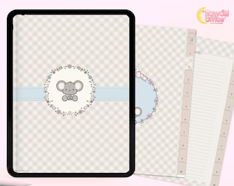 Kawaii Digital Notepaper Templates | Student Notepaper | Notetaking Templates | for GoodNotes, Noteshelf, Notability