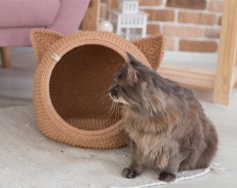 Crochet Rug Pouf Pet House Par Hurmacrochet Sur Etsy