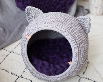 Crochet Rug Pouf Pet House Par Hurmacrochet Sur Etsy