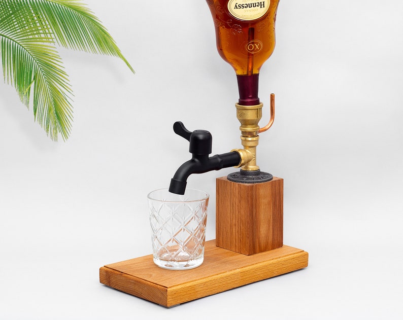 Alcohol dispenser Wood handmade dispenser liquor dispenser Etsy