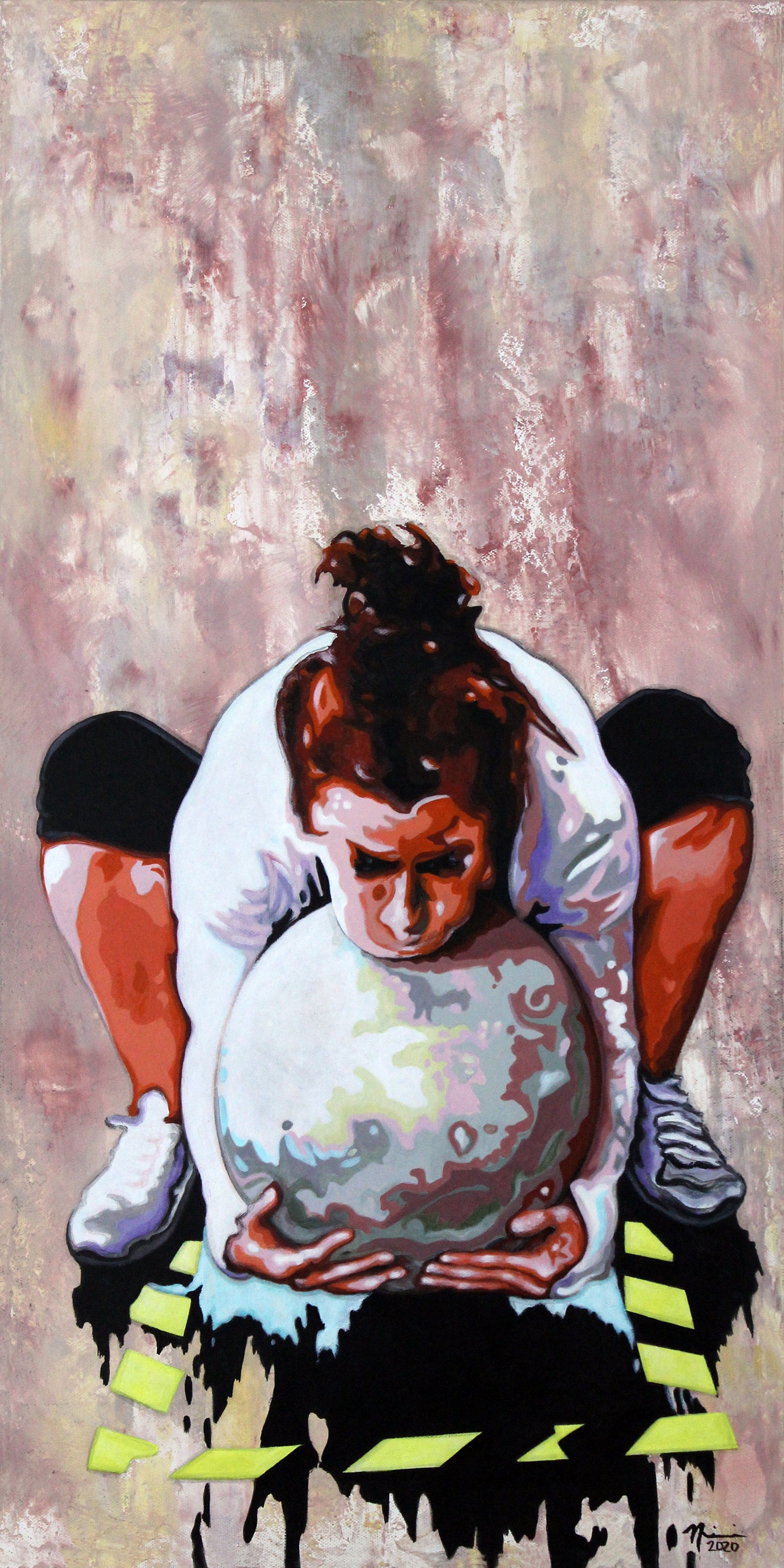 Original Acrylic Painting of Strong Woman Etsy