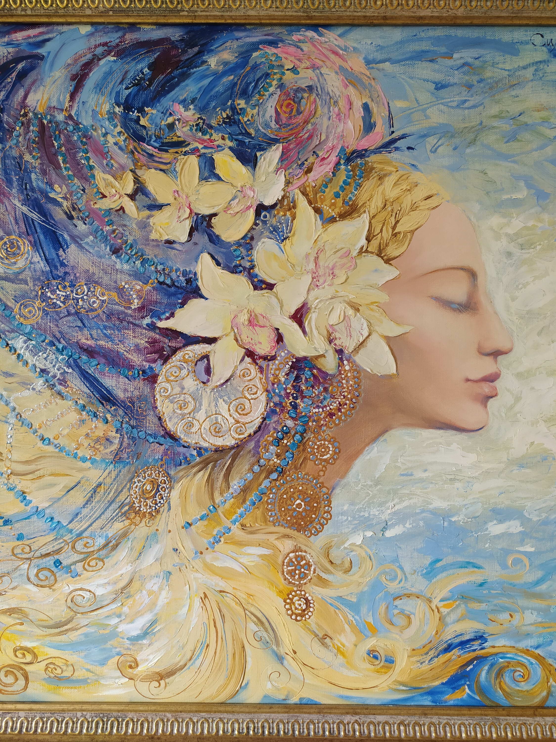 Large Original Oil Painting Fantasy Female Image Decor for Etsy