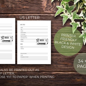 RV Life Camping Bundle | Instant Download Printable | RV Checklists and ...