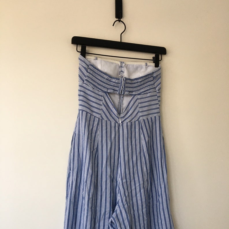 Strapless Wide Leg Jumpsuit