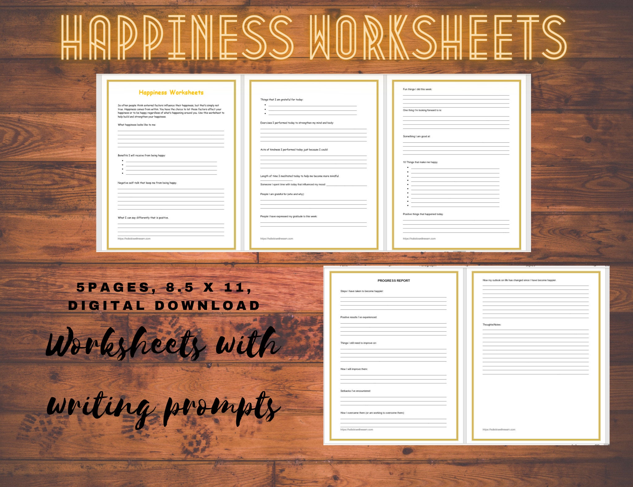 happiness-printable-worksheets-etsy