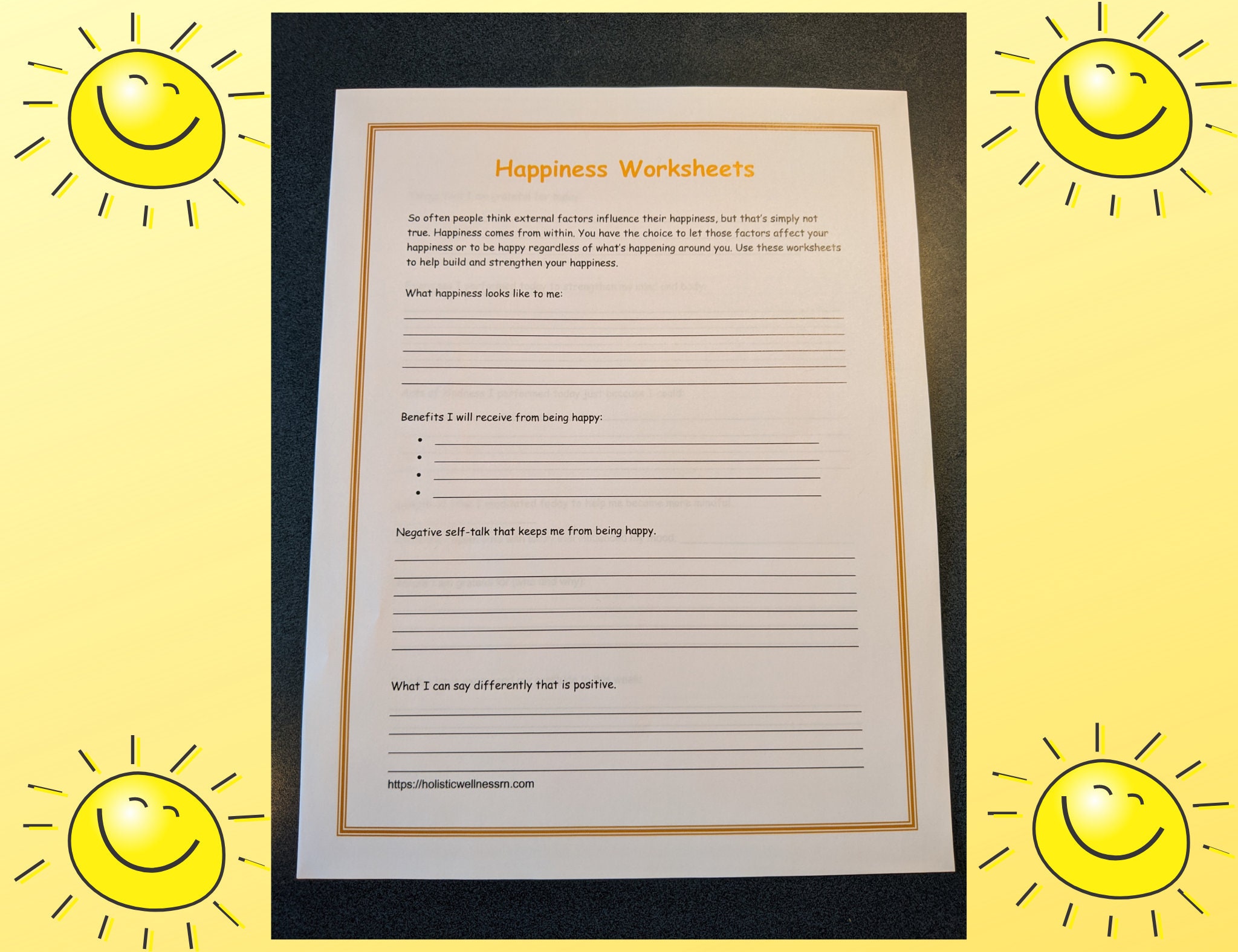 happiness-printable-worksheets-etsy