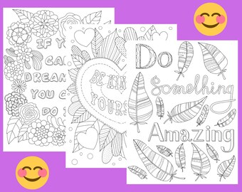 14 páginas para colorir de felicidade