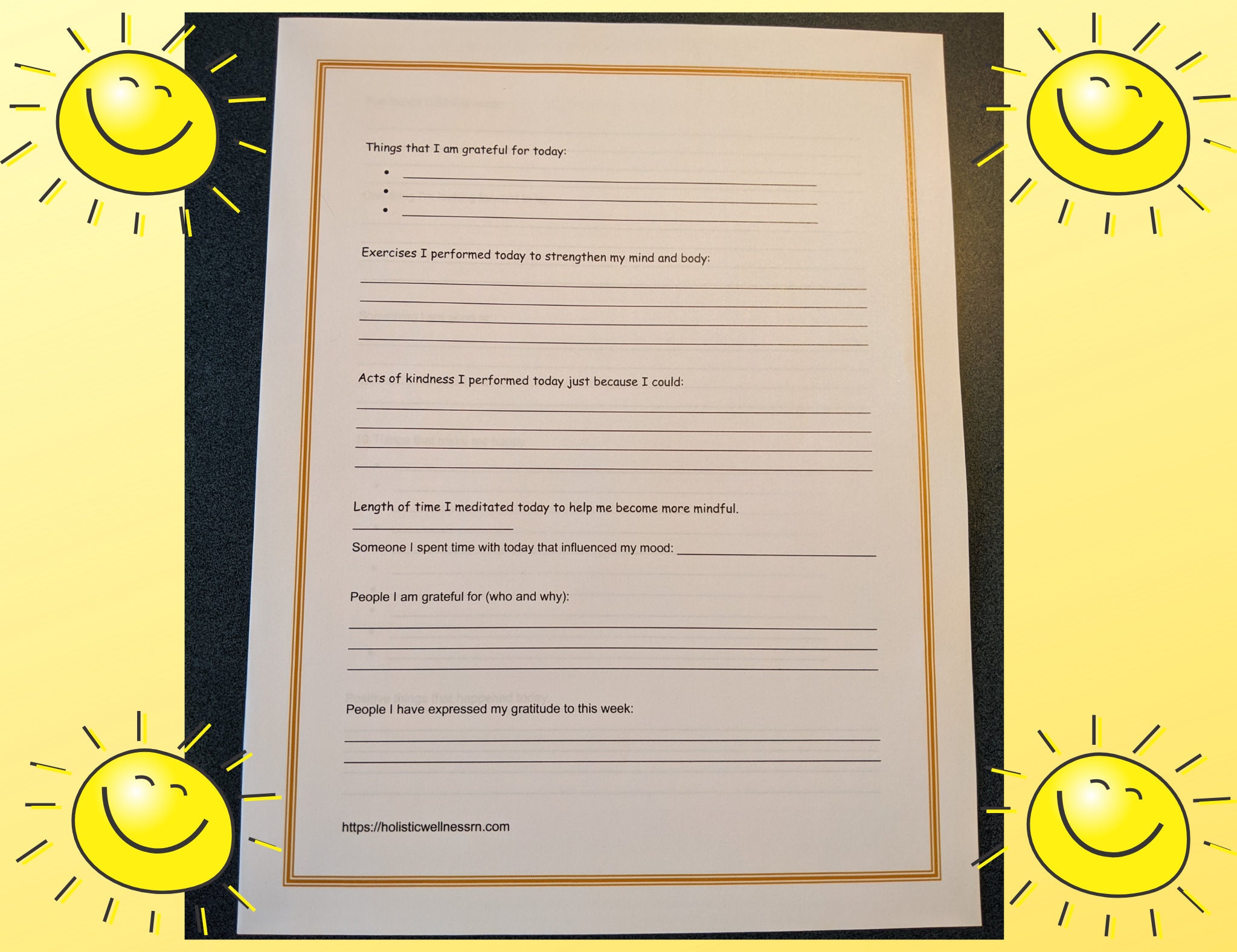 Happiness Printable Worksheets