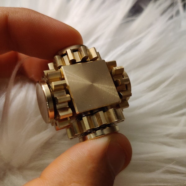 Custom Machined Brass Fidget Spinner