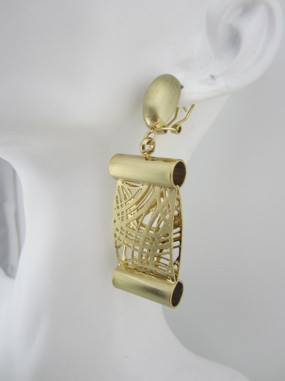 Vintage Rectangle Post Earrings - image 6