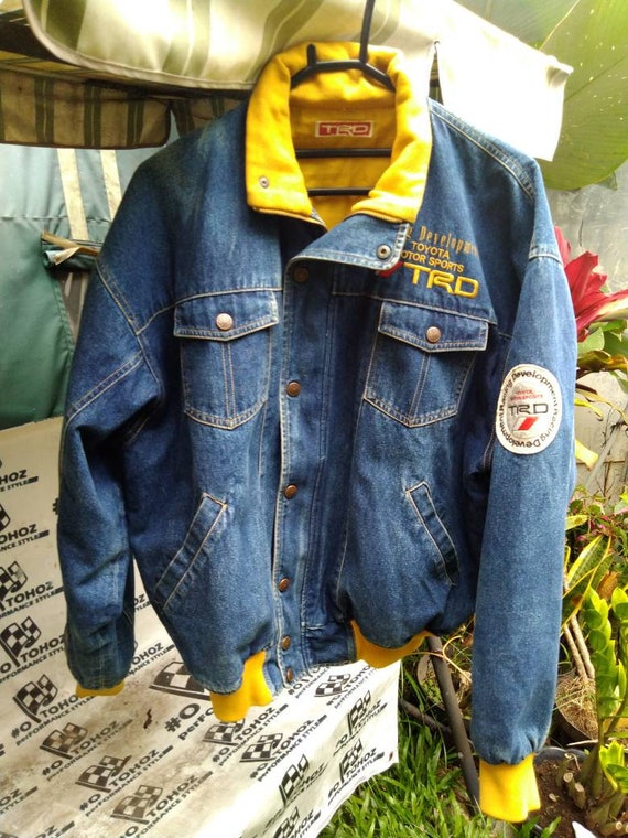 Vintage Trd jacket denim not Toyota Honda Mugen r… - image 2