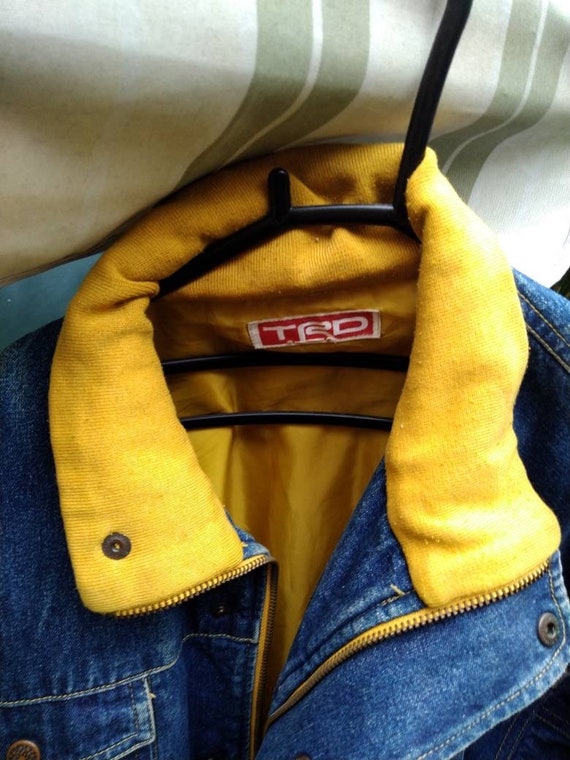 Vintage Trd jacket denim not Toyota Honda Mugen r… - image 5
