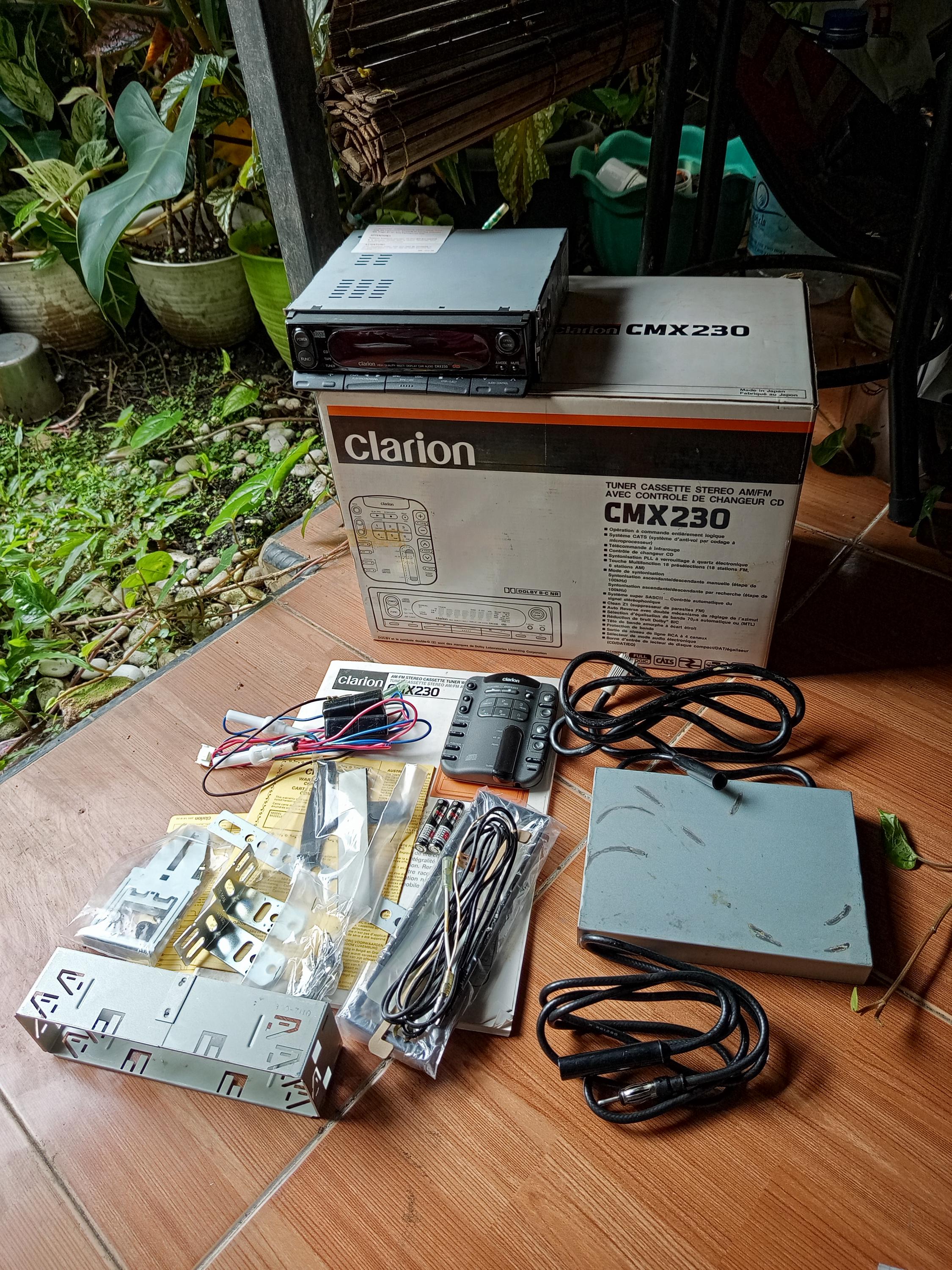Old School Car Audio Vintage Head Unit Clarion Cmx NOS Not Alpine