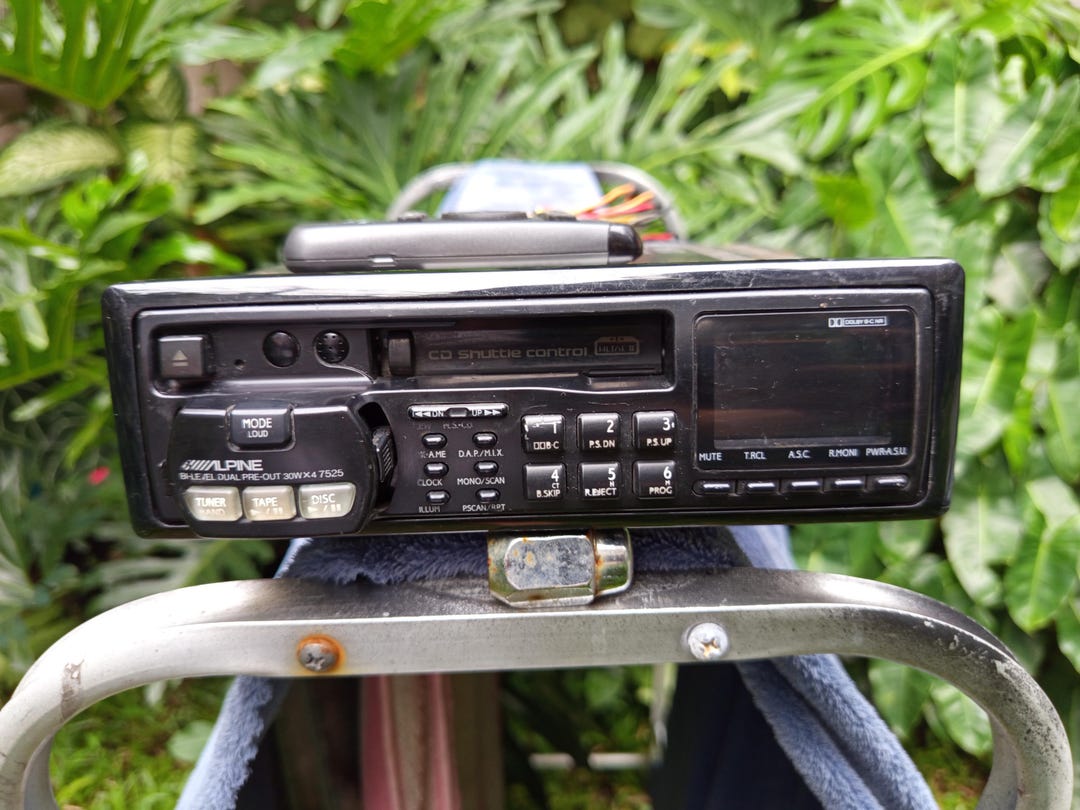 Vintage Head Unit Alpine 7525 Not Blaupunkt Nakamichi Pioneer Kicker ...