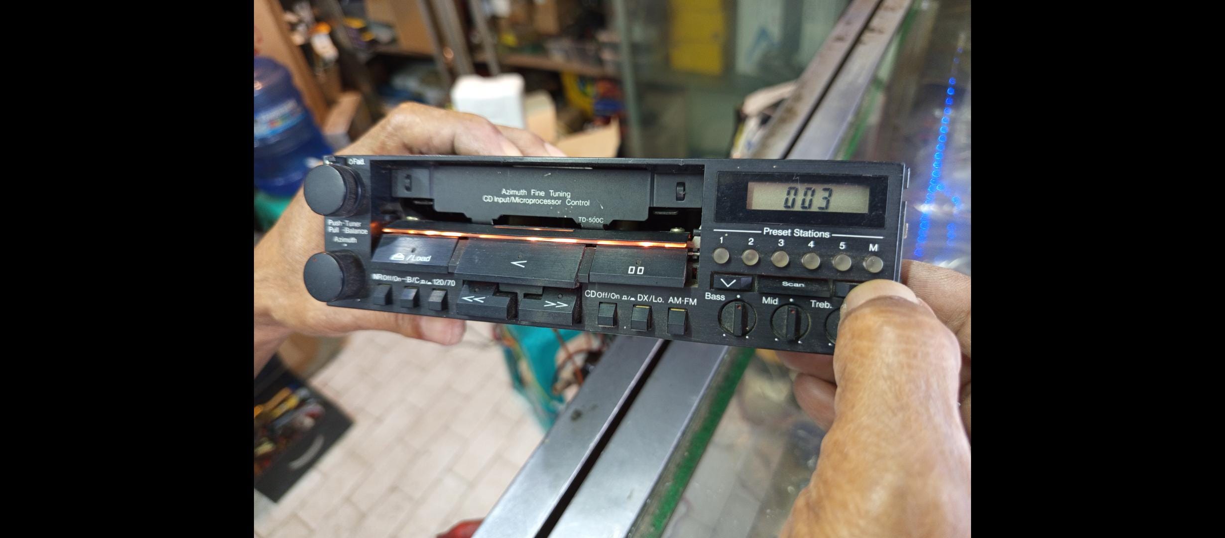 Old School Car Audio Vintage Head Unit Nakamichi Td500 as a Part