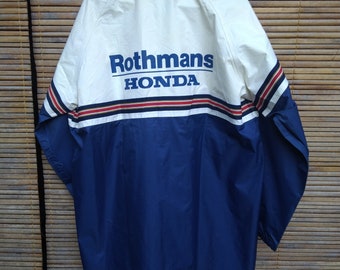 Vintage rothmans racing honda jacket not nismo yamaha benetton F1 racing team GP 500 Wayne Gardner velentino rossi Marlboro Suzuki Kawasaki