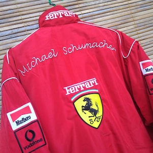 F1 Ferrari jacket Michael Schumacher Formula one not racing Subaru BMW Mercedes Benz Honda TRD Nissan Nismo Benetton