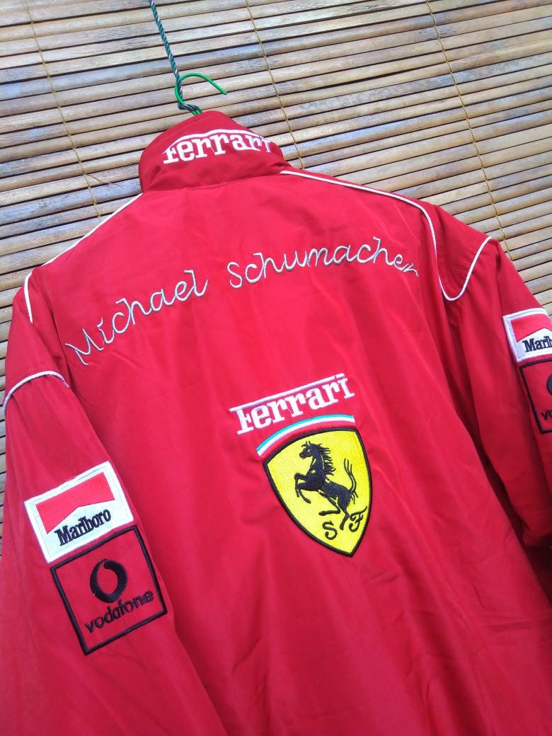 Ferrari ウィンドブレーカー Michael Schumacher Vintage Ferrari Michael Schumacher F1 Full Zip Windbreaker