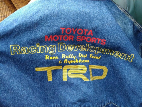 Vintage Trd jacket denim not Toyota Honda Mugen r… - image 7