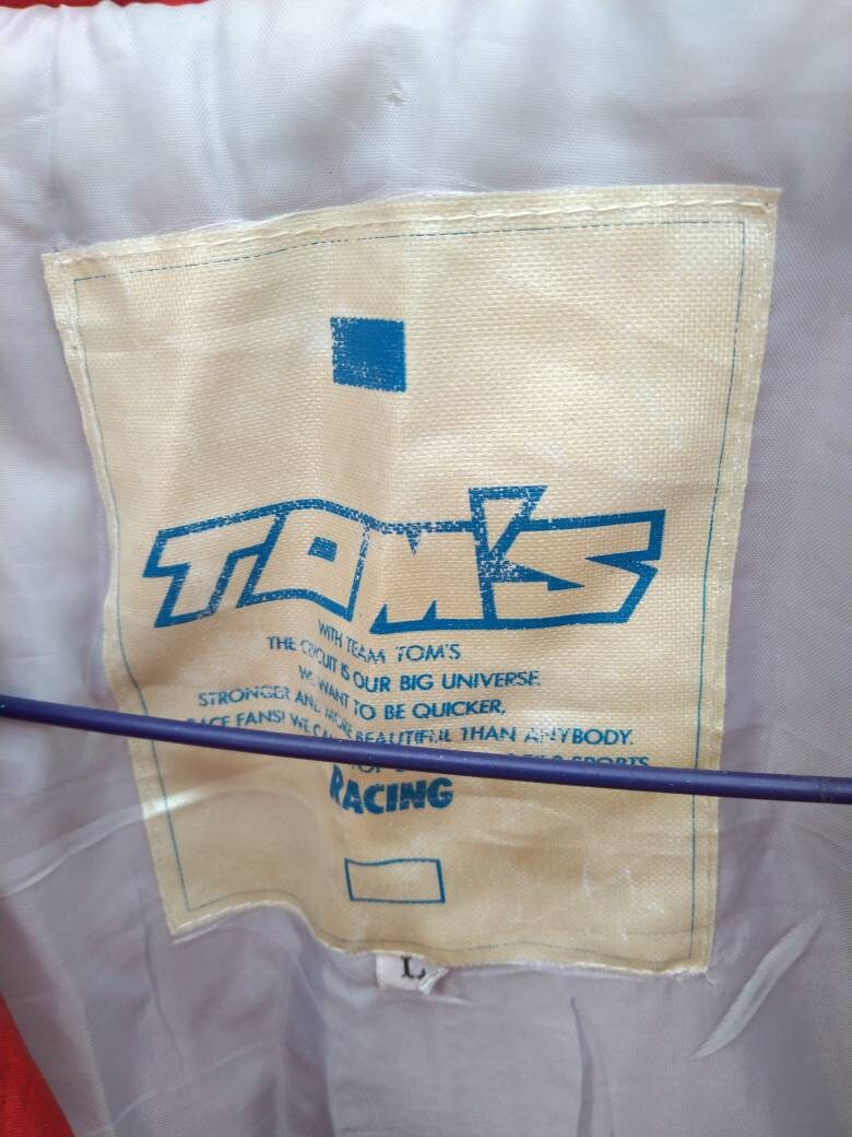 Vintage Tom's Racing Jacket Not Trd Toyota Supra Celica Ae86