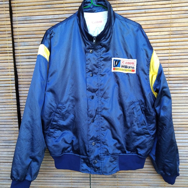 Vintage F1 jacket Williams Canon not Nismo Honda Mugen benetton F1 racing team Ferrari bmw Niki lauda ayrton Senna Nigel mansel Schumacher