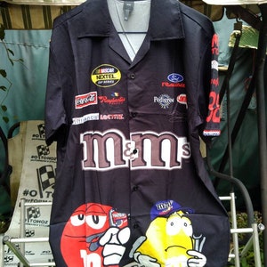 Racing NASCAR m&m shirt not F1 racing Benetton Mercedes Benz Bmw buick Dodge ford